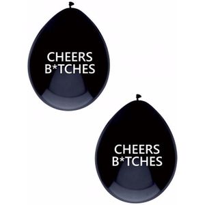 Cheers Bitches print thema ballonnen 25x stuks - Feestartikelen en versieringen