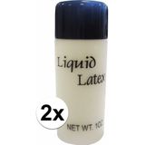 2 flesjes liquid latex - 28 ml - vloeibare latex