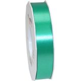 2x XL Hobby/decoratie turquoise kunststof sierlinten 2,5 cm/25 mm x 91 meter- Luxe kwaliteit - Cadeaulint kunststof lint/ribbon