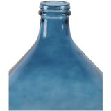 Countryfield bloemen en deco takken Vaas - blauw transparant - glas - XL-size fles - D23 x H38 cm