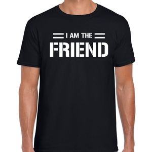 Vrienden t-shirt I am the Friend zwart heren - fun / tekst shirt