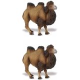 Safari LTD - Plastic speelgoed dieren figuur kameel 11 cm - 2x stuks