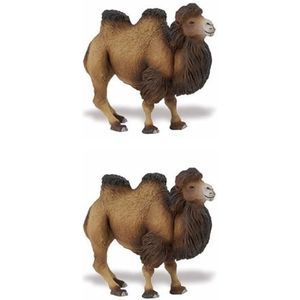 Safari LTD - Plastic speelgoed dieren figuur kameel 11 cm - 2x stuks