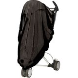 Universeel muskietennet/klamboe voor baby ledikant/kinderwagen zwart - Insectennetten voor baby/peuter kinderkamer