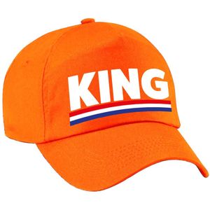 King pet / cap oranje - Koningsdag/ EK/ WK - Holland supporter petje / baseball cap