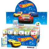 24x Hot Wheels race autos bellenblaas flesjes met spelletje 60 ml voor kinderen - Uitdeelspeelgoed - Grabbelton speelgoed