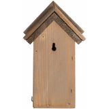 Best for Birds Vogelhuisje - hout - diverse tuinvogels - 16 x 22 cm - punt dakje - hout
