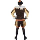 Piet verkleed kostuum luxe 4-delig - bruin - polyester - Pietenpakken voor volwassenen