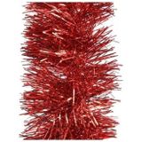 3x Rode folie slingers/guirlandes 270 x 10 cm - kerstboomslingers/kerstguirlandes  - Kerstboomversiering rood