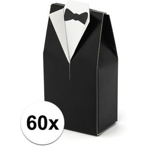 60x Bruiloft kado doosjes bruidegom