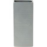 Waterverdamper radiator - 3x - grijs - met relief - kunststeen - 18 cm - luchtbevochtiger