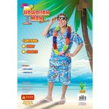 Blauw Hawaii pak voor heren