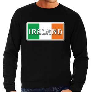 Ierland / Ireland landen sweater zwart heren - Ierland landen sweater / kleding - EK / WK / Olympische spelen outfit