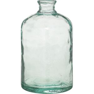 Atmosphera bloemenvaas Colmar - Apotheker Fles model - transparant - gerecycled glas - H32 x D18 cm