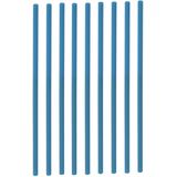 Excellent Houseware Drinkrietjes - herbruikbaar - vaatwasserbestendig - 100 ST - blauw - 22 cm