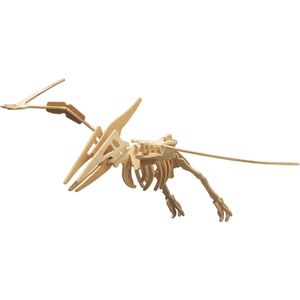 Houten Dieren 3D Puzzel Pteranodon Dinosaurus - Speelgoed Bouwpakket 23 X 18,5 X 0,3 Cm.