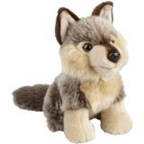 Ravensden - Knuffeldieren set wolf en hertje pluche knuffels 18 cm