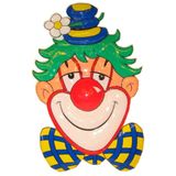 Clown decoratie 70 cm - feestversiering/feestdecoratie