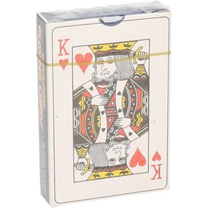 Speelkaarten - geplastificeerd - blauw - kaartspellen pesten/pokeren