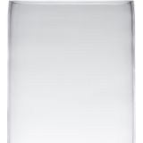 Transparante home-basics Cilinder vorm vaas/vazen van glas 30 x 15 cm - Bloemen/takken/boeketten vaas voor binnen gebruik
