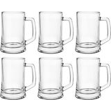 Glasmark Bierglazen - Bierpullen - transparant glas - 12x stuks - 500 ml - Oktoberfest