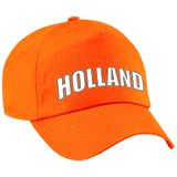 4x stuks Holland fan pet / cap oranje - kinderen - EK / WK / Koningsdag - Nederland supporter petje / kleding