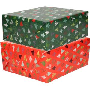Bellatio Decorations Kerst cadeaupapier mixprint 250x70cm - 10x Rollen
