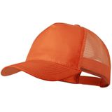 2x stuks oranje mesh baseballcap voor volwassenen. Oranje/Holland thema petjes. Koningsdag of Nederland fans supporters
