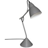 Atmosphera Tafellamp/bureaulampje Design Light Classic - grijs - metaal - H62 cm - Leeslamp