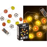 Lichtsnoer - sport thema - 160 cm - op batterij - voetbal, tennis, basketbal