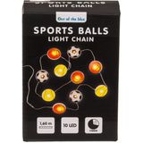 Lichtsnoer - sport thema - 160 cm - op batterij - voetbal, tennis, basketbal