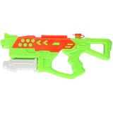 1x Waterpistolen/waterpistool groen van 42 cm kinderspeelgoed - waterspeelgoed van kunststof