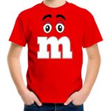 Bellatio Decorations verkleed t-shirt M voor kinderen - rood - jongen - carnaval/themafeest kostuum