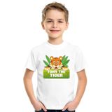 Tony the tiger t-shirt wit voor kinderen - unisex - tijger shirt - kinderkleding / kleding