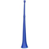 Vuvuzela grote blaastoeter hoorn - blauw - 48 cm - landen fan supporters feestartikelen