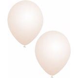 75x stuks Transparante party ballonnen - 27 cm - ballon transparant voor helium of lucht