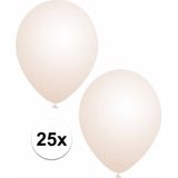 75x stuks Transparante party ballonnen - 27 cm - ballon transparant voor helium of lucht