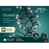 Clusterverlichting -  2 stuks - warm wit - 300 cm - 448 leds