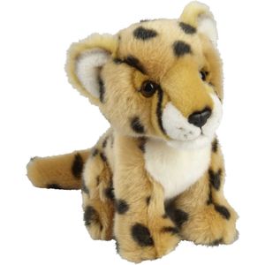 Pluche Knuffel Dieren Cheetah/Jachtluipaard 18 cm - Speelgoed Knuffelbeesten
