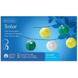 Solar lampion tuinverlichting/feestverlichting roze, groen, rood, lichtgroen 4.5m - Partyverlichting Lichtsnoeren