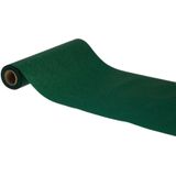 Chaks Tafelloper op rol - donker groene glitter - 30 x 500 cm - polyester