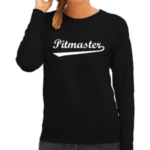 Pitmaster bbq / barbecue sweater zwart - cadeau trui voor dames - verjaardag / moederdag kado