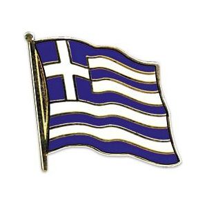 Pin broche speldje Vlag Griekenland 20 mm - Feestartikelen/verkleed spullen