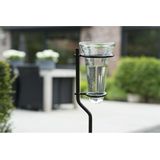 Glazen regenmeter 25 ml met steel 130 cm - regenmeters - tuinartikelen / tuinaccessoires