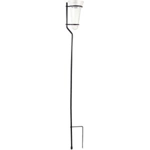 Glazen regenmeter 25 ml met steel 130 cm - regenmeters - tuinartikelen / tuinaccessoires