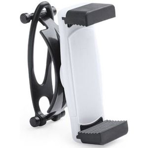 Smartphone houder / telefoonhouder universeel voor fiets / kinderwagen / hometrainer - Wit