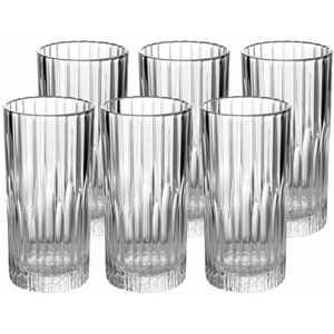 6x Drinkglazen/waterglazen Manhattan transparant 305 ml - Koffie/thee glazen Manhattan 305 ml