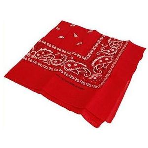 25x Rode cowboy zakdoeken - Cowboy bandanas 25 stuks - Western verkleed zakdoek