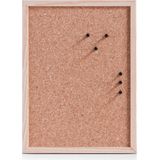 Prikbord incl. 25x punaises - 30 x 40 cm - rose goud - kurk