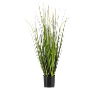 Kunstplant groen gras sprieten 90 cm - Grasplanten/kunstplanten voor binnen gebruik